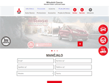 Tablet Screenshot of mitsubishicancun.com.mx